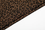 DAXUEN Leopard print short-sleeved polo shirt