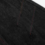 DAXUEN Wide-leg denim trousers with red stitching