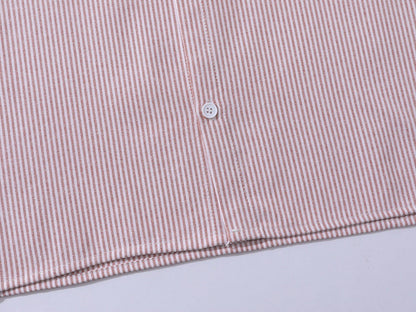 DAXUEN Vertical stripe short sleeve shirt with embroidery
