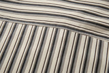 DAXUEN Cream vertical stripe short-sleeved button-up shirt