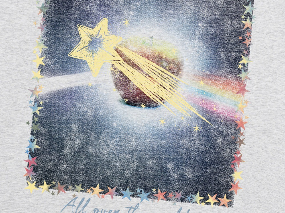 DAXUEN Oversized short-sleeve t-shirt with a celestial graphic