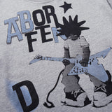 DAXUEN Oversized short-sleeved T-shirt with pixelated graphic