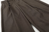 DAXUEN High-waisted wide-leg palazzo pants with pinstripes