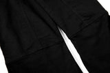 DAXUEN Solid black flared cargo pants