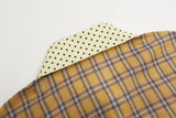 DAXUEN Short-sleeve collared shirt with plaid and polka dot design