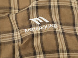 DAXUEN Short sleeve plaid button-up shirt