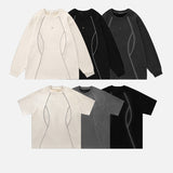 Reflective Piping Crewneck T-Shirt