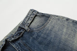 DAXUEN Wide-leg denim jeans with a faded finish