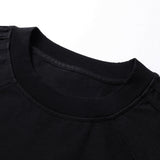 DAXUEN Edgy handwritten print T-shirt with raw edges