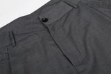 DAXUEN Men's tailored wide-leg trousers in dark grey and black