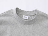 DAXUEN Oversized short-sleeve graphic t-shirt in white and grey