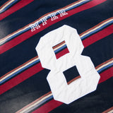 DAXUEN Vintage stripe embroidered polo shirt