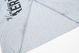 DAXUEN Striped oversized short-sleeve button-down shirt