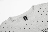 DAXUEN Short-sleeved relaxed-fit T-shirt with heart motifs and gothic graphic