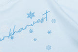 DAXUEN Men's snowflake embroidered short-sleeved t-shirt