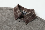 DAXUEN Layered plaid short-sleeved casual shirt