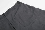 DAXUEN Men's tailored wide-leg trousers in dark grey and black