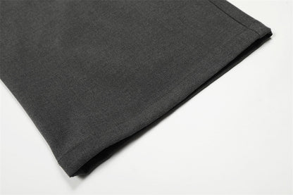 DAXUEN High-waisted wide-leg palazzo pants in dark grey and black
