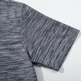 DAXUEN Heathered short-sleeved Henley top with stripes
