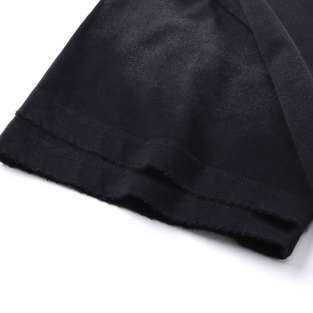 DAXUEN Oversized short-sleeved t-shirt with script print
