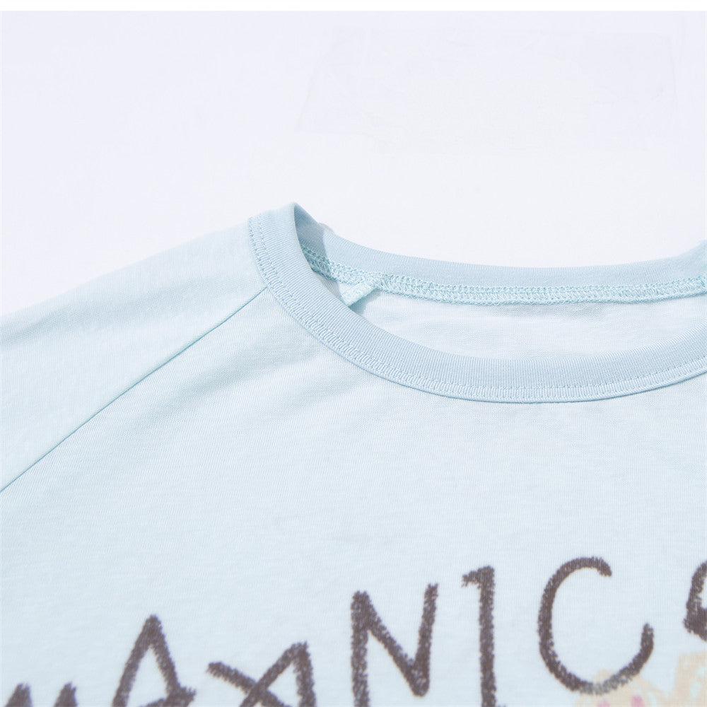 DAXUEN Long-sleeve t-shirt with crayon graphic
