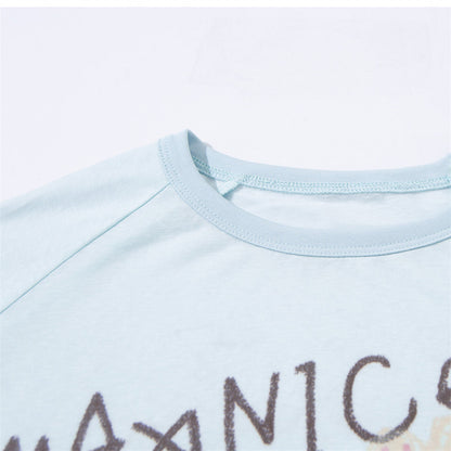 DAXUEN Long-sleeve t-shirt with crayon graphic