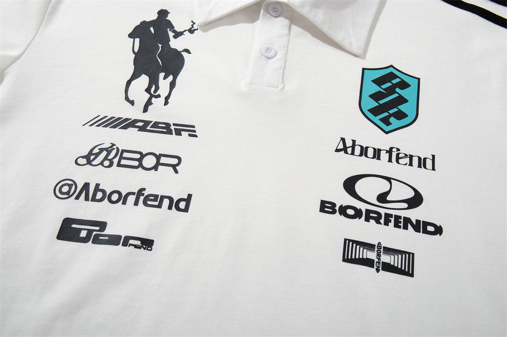 DAXUEN Short sleeve polo shirt with graphic designs