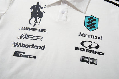 DAXUEN Short sleeve polo shirt with graphic designs