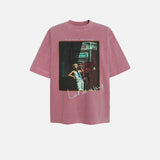 DAXUEN Oversized graphic t-shirt with vintage finish