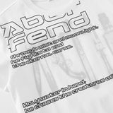 DAXUEN White short-sleeved crew neck graphic T-shirt