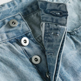 DAXUEN Faded blue wide-leg denim jeans