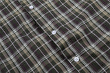 DAXUEN Multi-colored plaid short-sleeved button-up shirt