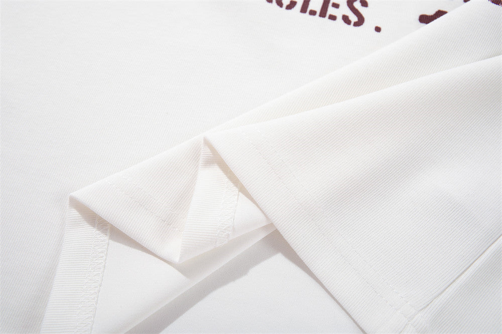 DAXUEN Short-sleeve Henley T-shirt with graphic design