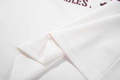 DAXUEN Short-sleeve Henley T-shirt with graphic design