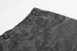 DAXUEN Dark grey relaxed fit camouflage shorts