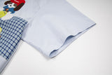 DAXUEN Oversized button-up shirt with cartoon embroidery