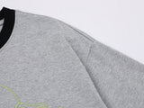 DAXUEN Short-sleeved embroidered t-shirt with horse graphic