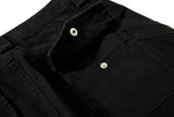 DAXUEN Wide-leg cargo pants in black and light grey