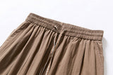 DAXUEN Layered hem wide-leg casual pants