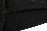 DAXUEN Black vintage washed short-sleeve t-shirt with zipper