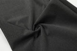 DAXUEN High-waisted wide-leg palazzo pants in dark grey and black
