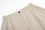 DAXUEN Loose-fitting wide-leg trousers in black and light beige
