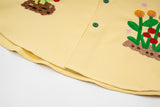 DAXUEN Embroidered button-up shirt with nature motifs