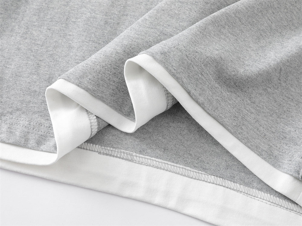 DAXUEN Relaxed fit short-sleeved t-shirt with contrasting trim