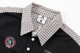 DAXUEN Color-blocked short-sleeved polo shirt