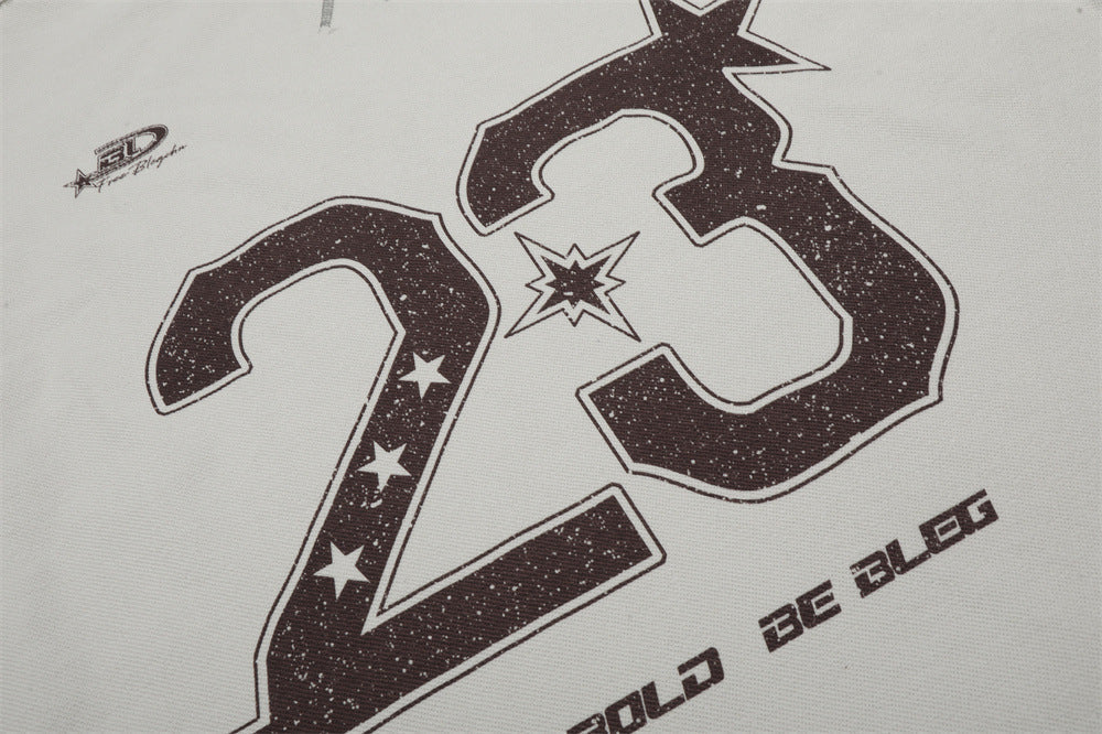 DAXUEN Oversized short-sleeve graphic t-shirt with contrast stitching