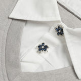 DAXUEN Layered illusion V-neck pullover top with collar