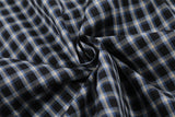 DAXUEN Men's short-sleeved plaid button-up shirt