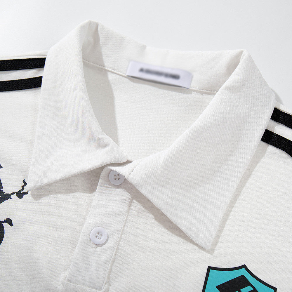 DAXUEN Short sleeve polo shirt with graphic designs