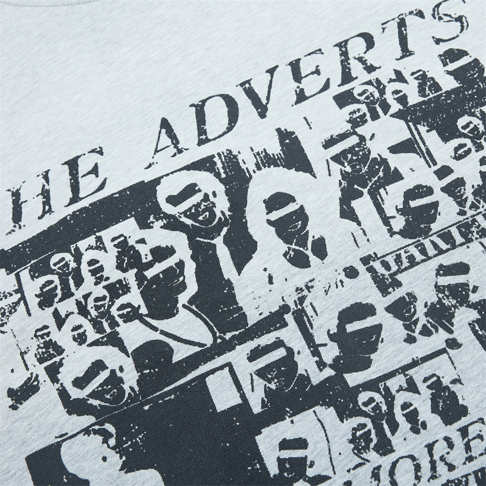 DAXUEN Faded graphic T-shirt with headshot collage print